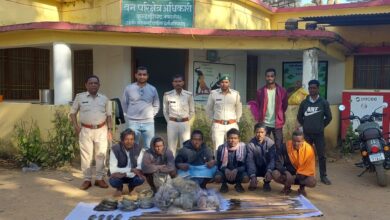 वन विभाग की बड़ी कार्रवाई- उदंती-सीतानदी अभ्यारण्य क्षेत्र में 6 शिकारी गिरफ्तार