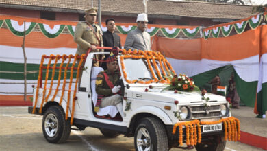 77वें गणतंत्र दिवस पर विधायक मूणत ने फहराया तिरंगा