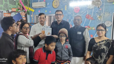 दिव्यांग बच्चों की विशेष स्कूल में जैन संवेदना ट्रस्ट ने बीपी शुगर टेस्टिंग इक्यूपमेंट किया प्रदान