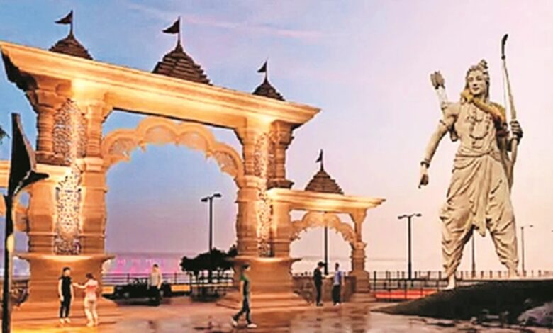 चन्द्रखुरी कौशल्या माता धाम में 51 फीट की श्रीराम की वनवासी प्रतिमा लाने ग्वालियर रवाना हुई टीम