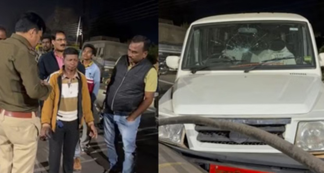 कटेकल्याण तहसीलदार की वाहन डिवाइडर से टकराई