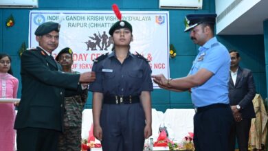 कृषि महाविद्यालय में आर्मी डे पर विशेष कार्यक्रम, एयर विंग एनसीसी में 13 कैडेटों का नामांकन