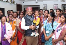 वनमंत्री कश्यप से बीजापुर के पंच-सरपंचों ने की सौजन्य भेंट