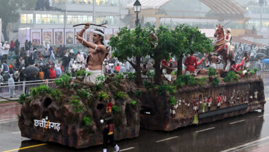 देश के पहले जनजातीय डिजिटल संग्रहालय की थीम पर कर्तव्य पथ पर सजी छत्तीसगढ़ की झांकी देश के पहले जनजातीय डिजिटल संग्रहालय की थीम पर कर्तव्य पथ पर सजी छत्तीसगढ़ की झांकी