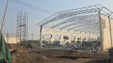 बिना अनुमति के 28000 वर्गफीट भुखण्ड पर अवैध निर्माण को निगम ने तोड़ा