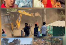 बस स्टैंड के पीछे की अवैध बस्ती में 75 मकान चिन्हित, 45 मकानों को किया ध्वस्त