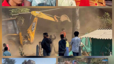 बस स्टैंड के पीछे की अवैध बस्ती में 75 मकान चिन्हित, 45 मकानों को किया ध्वस्त