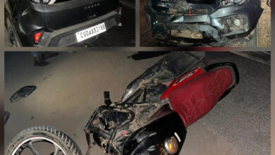 कार-बाइक की आमने-सामने की टक्कर में बाइक सवार की हुई मौत