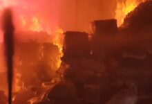 पत्थलगांव में किराने की दुकान में भीषण आग, लाखों का नुकसान