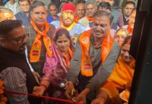 राजनांदगांव-दुर्ग रेलवे स्टेशन पर दिखा आस्था और उत्साह का अद्भुत संगम, 850 श्रद्धालु अयोध्या रवाना