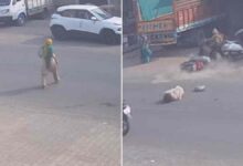 मनावर में सड़क हादसा तेज रफ्तार बाइक से महिला की मौत