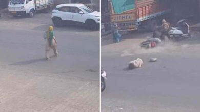 मनावर में सड़क हादसा तेज रफ्तार बाइक से महिला की मौत