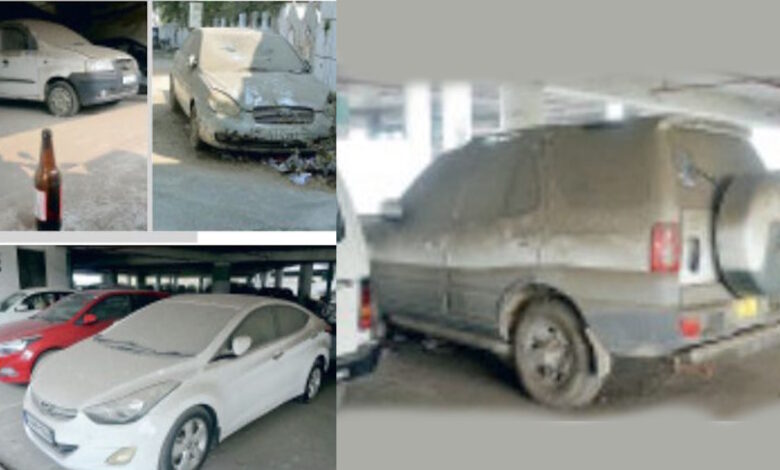 रायपुर में पार्किंग और सड़क नवीनीकरण में लावारिस गाड़ियों की बाधा