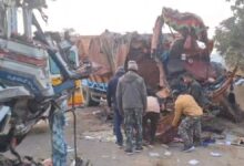 कांकेर में नेशनल हाईवे-30 पर भीषण ट्रक टक्कर, तीन की मौत, यातायात ठप