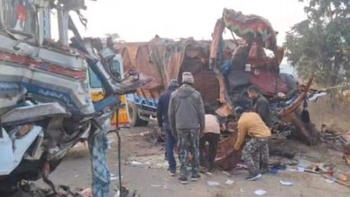 कांकेर में नेशनल हाईवे-30 पर भीषण ट्रक टक्कर, तीन की मौत, यातायात ठप