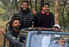 टी20 मैच से पहले टीम इंडिया ने किया बार नवापारा अभयारण्य का भ्रमण