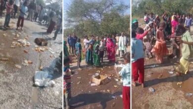 ग्रामीणों ने अवैध शराब की बोतलें फोड़कर जताया गुस्सा