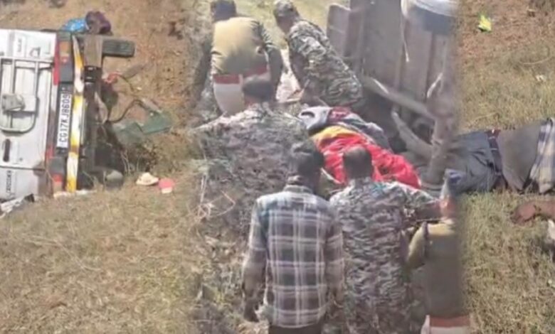 कांकेर में हाईवे हादसा महिला समेत दो की मौत, कई घायल