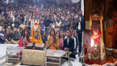 शिल्पा और शमिता शेट्टी ने उज्जैन में महाकालेश्वर के दर्शन किए