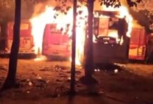 भटगांव बस स्टैंड में आग लगने से बसों में तबाही, शरारती तत्वों पर शक