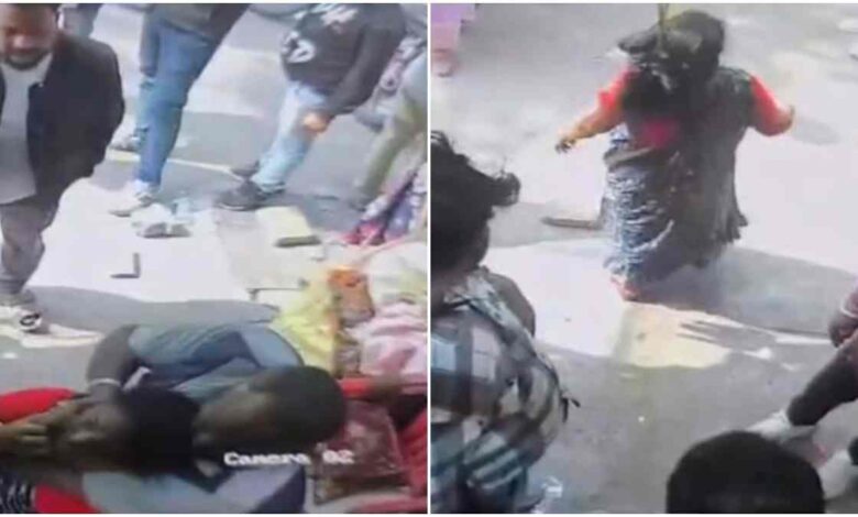 हरसिद्धि मंदिर के सामने महिला से मारपीट, तीन आरोपी गिरफ्तार