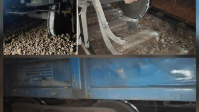 किरंदुल-कोट्टावालसा रेललाइन पर मालगाड़ी के दो डिब्बे पटरी से उतरे
