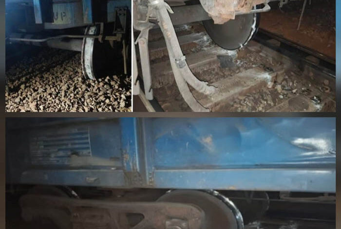 किरंदुल-कोट्टावालसा रेललाइन पर मालगाड़ी के दो डिब्बे पटरी से उतरे