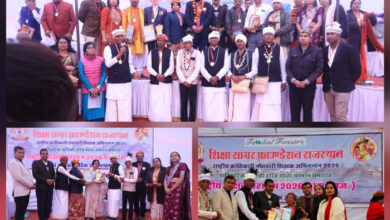 शिक्षा सागर फाउंडेशन ने शिक्षक मनीष काे हरित योद्धा सम्मान से किया सम्मानित