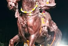 टाटीबंध से तात्यापारा तक भगवामय मार्ग पर जय शिवाजी, जय भवानी की गूंज