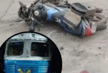 ट्रक की चपेट में आने से बाइक सवार फैक्ट्री कर्मी की मौत