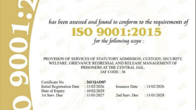 छत्तीसगढ़ की 4 सेंट्रल जेलों को मिला आईएसओ गुणवत्ता प्रमाणन