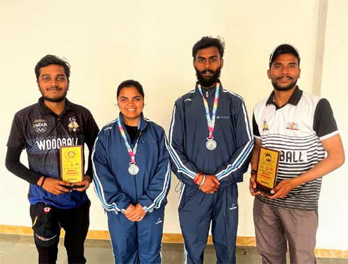 सरगुजा जिला वुडबॉल संघ के खिलाडिय़ों का राष्ट्रीय मंच पर जलवा, जीते सिल्वर मेडल