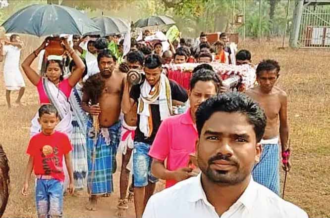 ग्रामीणों ने पारंपरानुसार माता शीतला को गांव में किया आमंत्रित