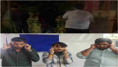 हनुमान मंदिर में नशे में तीन युवकों ने की अश्लील हरकत, पुलिस ने गिरफ्तार किया