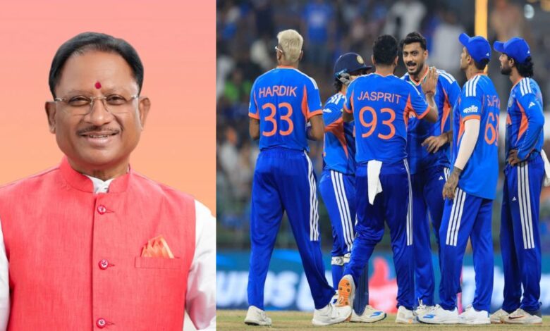 भारत ने पाकिस्तान को 61 रनों से हराया, मुख्यमंत्री साय ने जताया गर्व भारत ने पाकिस्तान को 61 रनों से हराया, मुख्यमंत्री साय ने जताया गर्व