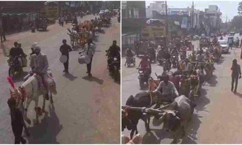 फास्ट लाइफ के बीच संस्कृति की जीत विदिशा में पारंपरिक बारात वायरल