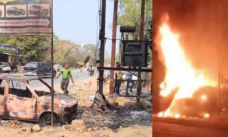 शॉर्ट सर्किट से आग लगी, कार और कचरा जलकर राख शॉर्ट सर्किट से आग लगी, कार और कचरा जलकर राख