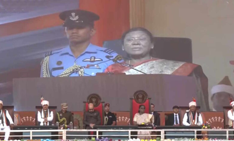 राष्ट्रपति द्रौपदी मुर्मू ने जगदलपुर में ‘बस्तर पण्डुम’ का संभाग स्तरीय उद्घाटन किया