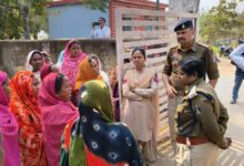 ग्राम लिमाही में ट्रांसपोर्ट नगर निर्माण पर ग्रामीणों का जोरदार विरोध