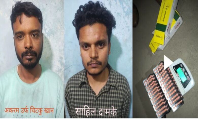 खजराना पुलिस की बड़ी कार्रवाई: 1200 नशीली गोलियों के साथ दो गिरफ्तार