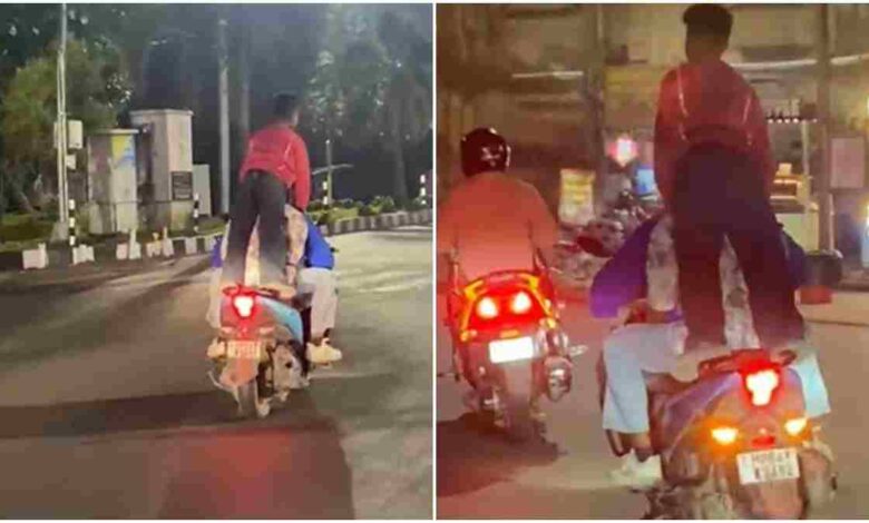 भोपाल में सड़क पर नाबालिग का खतरनाक स्टंट, जान का जोखिम