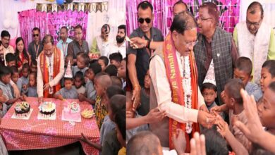 मुख्यमंत्री विष्णुदेव साय ने बालक आश्रम में मनाया 62वां जन्मदिन