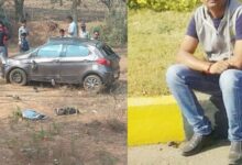 लोहाराथाना में सड़क हादसा व्यापारी की मौत, पत्नी और बच्चों की हालत गंभीर