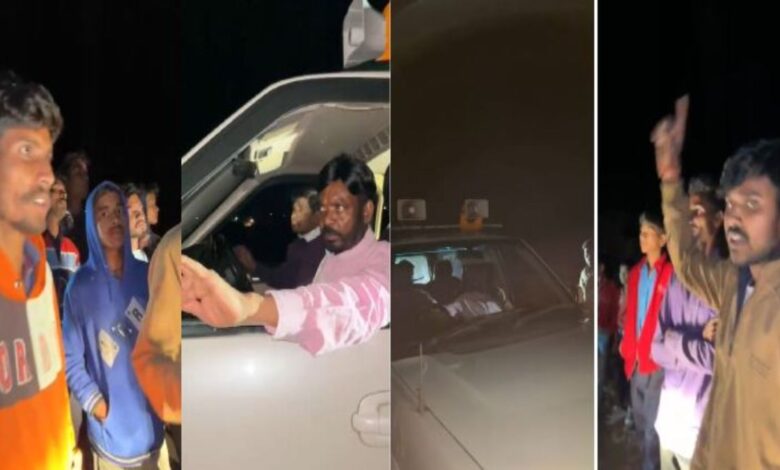 डिंडोरी में सड़क बदहाली पर युवाओं का आक्रोश, बीजेपी विधायक का काफिला रोका