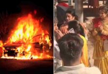 शादी के बाद बहू को लेकर लौट रही CNG अर्टिगा में लगी आग, बड़ा हादसा टला