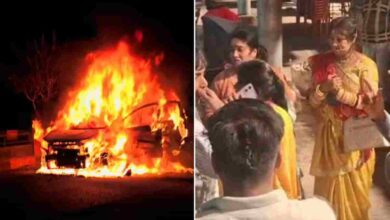 शादी के बाद बहू को लेकर लौट रही CNG अर्टिगा में लगी आग, बड़ा हादसा टला