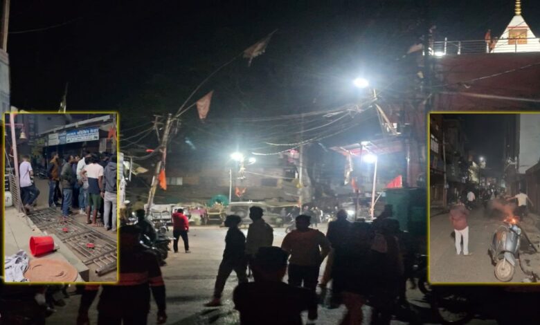 सिहोरा के आजाद चौक में देर रात बवाल, पथराव के बाद क्षेत्र में तनाव