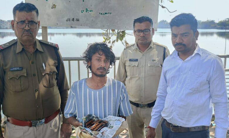नशीली टेबलेट के साथ विवेक उर्फ़ नंदू गिरफ्तार