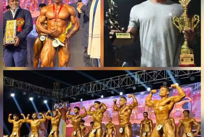 मयंक पटेल ने नेशनल बॉडीबिल्डिंग चैंपियनशिप में जीता गोल्ड