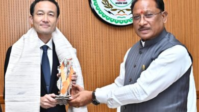 मुख्यमंत्री साय से जापान दूतावास के राजनीतिक मामलों के मंत्री आबे नोरिआकि ने की सौजन्य मुलाकात